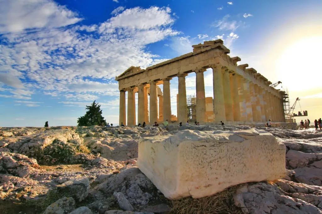 The Parthenon on the Acropolis in Athens, Greece
